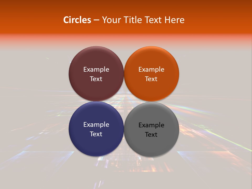 Futuristic Infinity Illustration PowerPoint Template