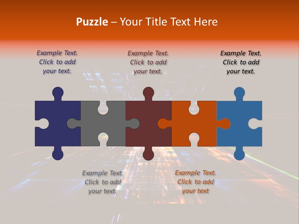 Futuristic Infinity Illustration PowerPoint Template