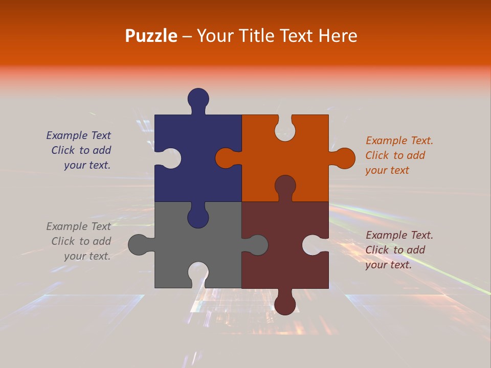 Futuristic Infinity Illustration PowerPoint Template