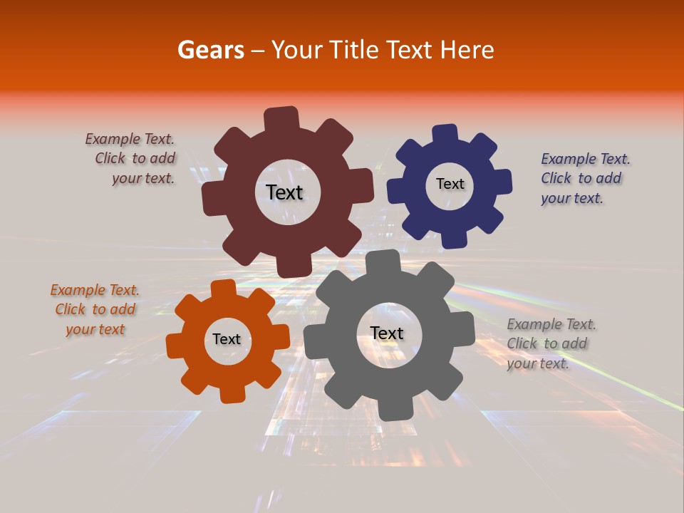 Futuristic Infinity Illustration PowerPoint Template