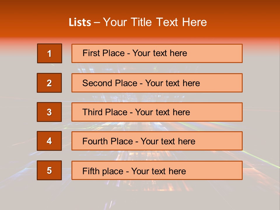 Futuristic Infinity Illustration PowerPoint Template