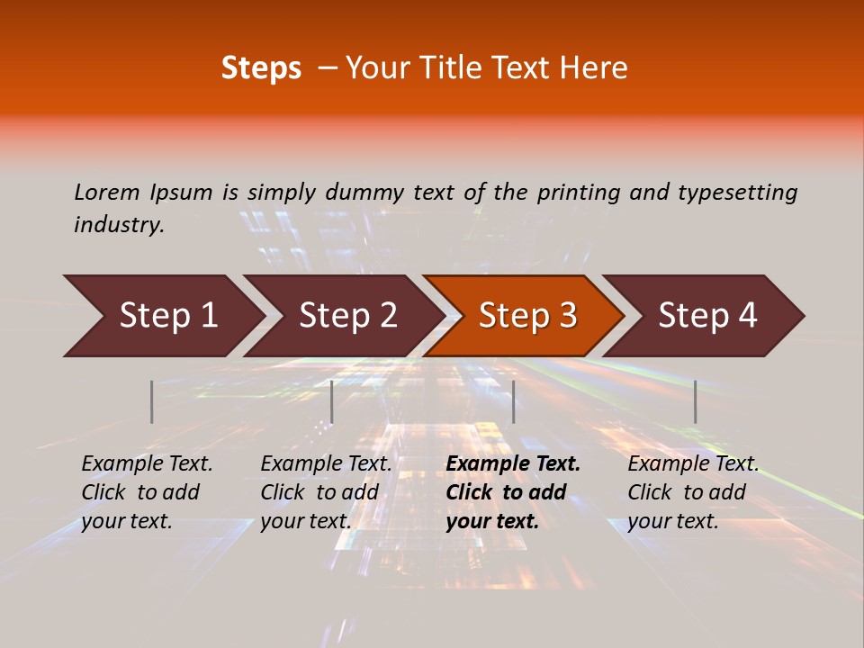 Futuristic Infinity Illustration PowerPoint Template