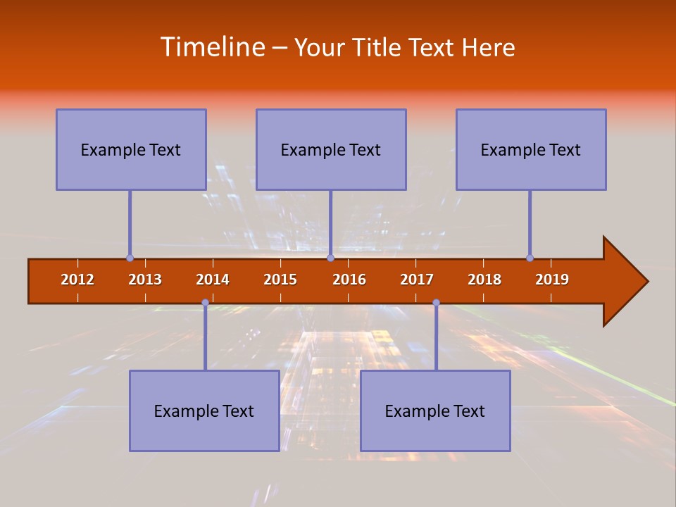 Futuristic Infinity Illustration PowerPoint Template