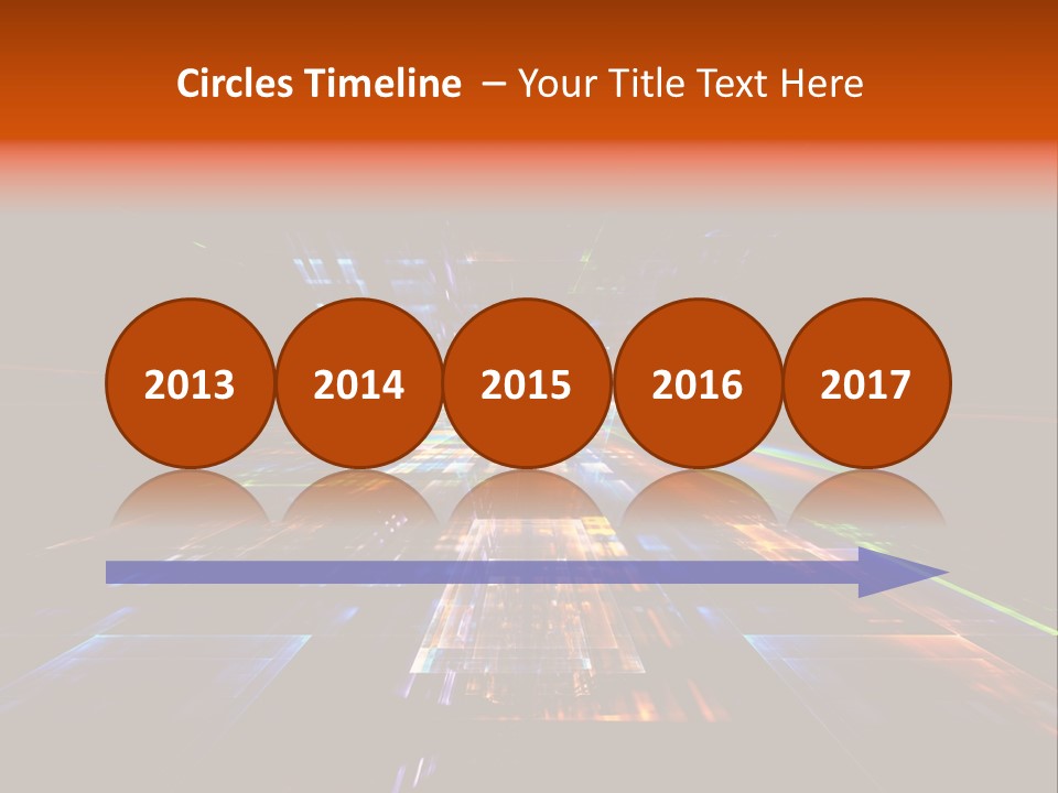 Futuristic Infinity Illustration PowerPoint Template