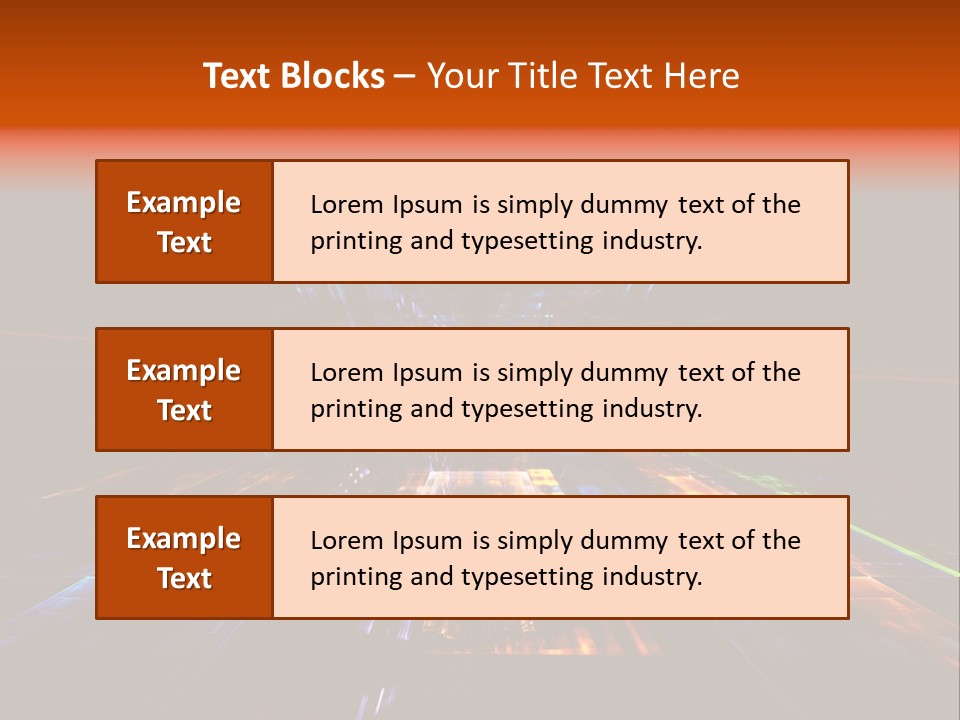 Futuristic Infinity Illustration PowerPoint Template