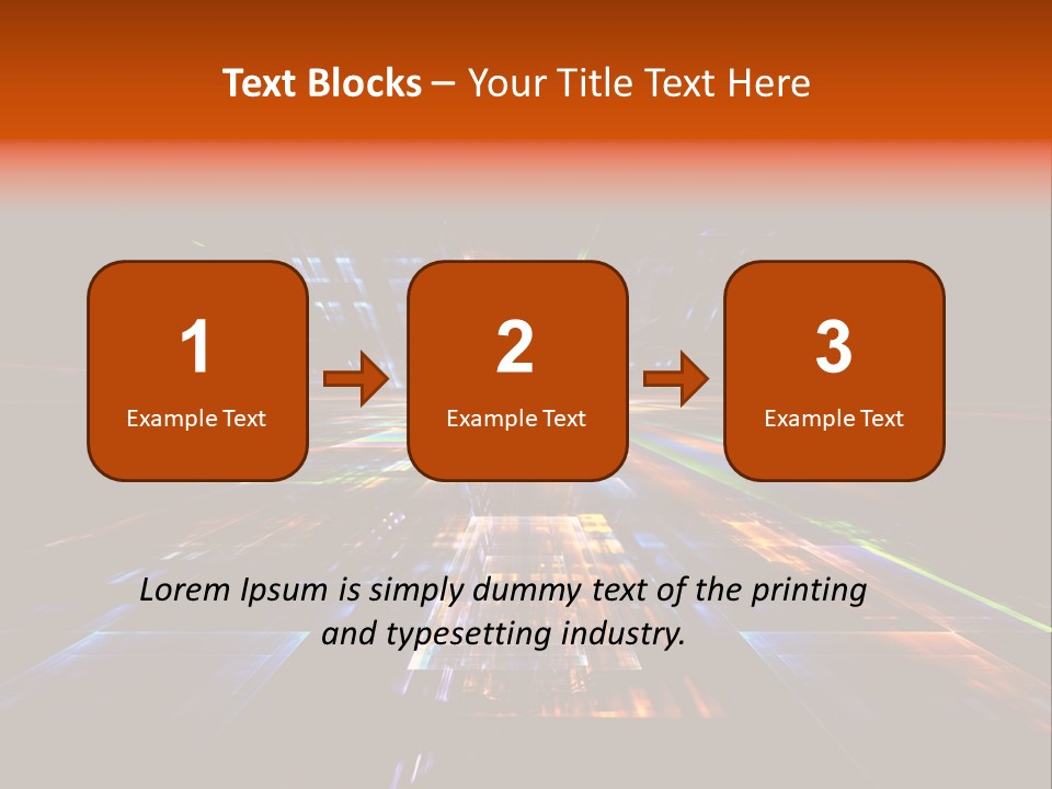 Futuristic Infinity Illustration PowerPoint Template