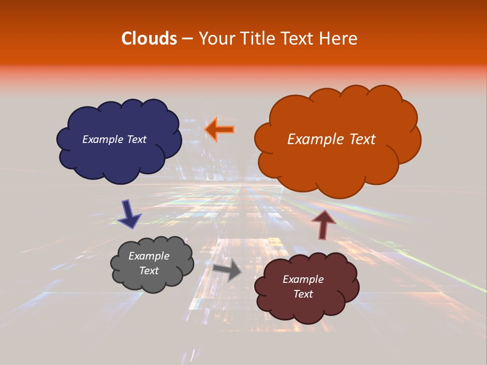 Futuristic Infinity Illustration PowerPoint Template