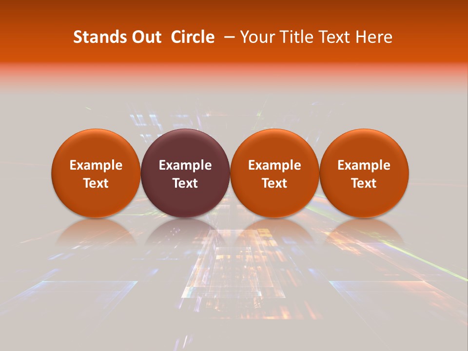 Futuristic Infinity Illustration PowerPoint Template