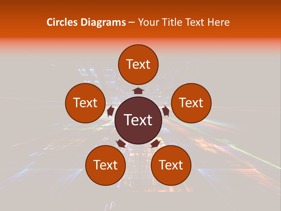 Futuristic Infinity Illustration PowerPoint Template