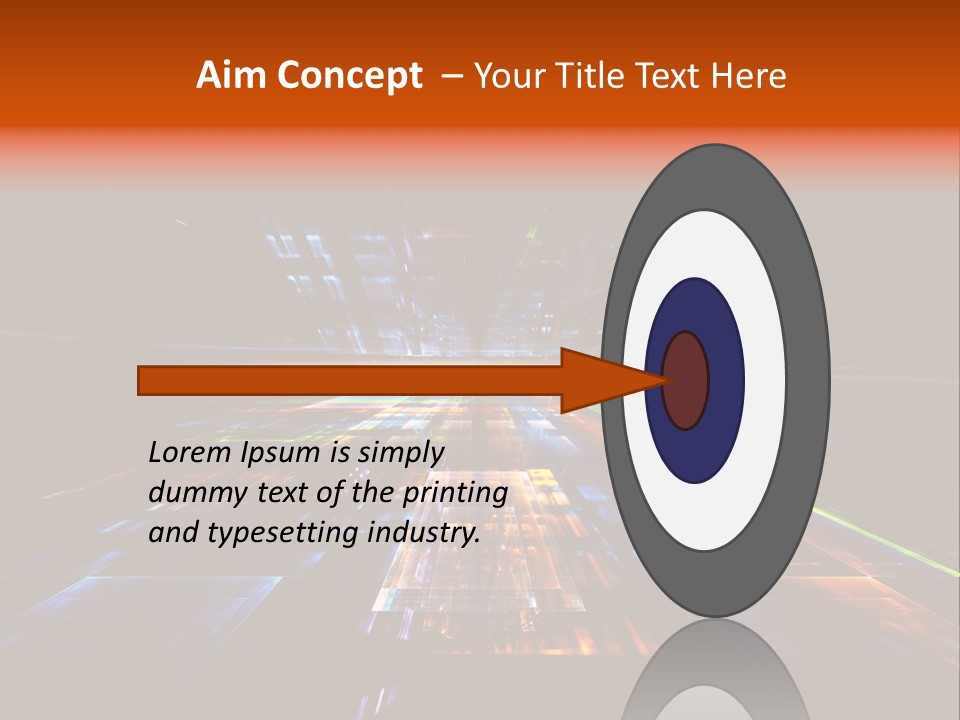 Futuristic Infinity Illustration PowerPoint Template