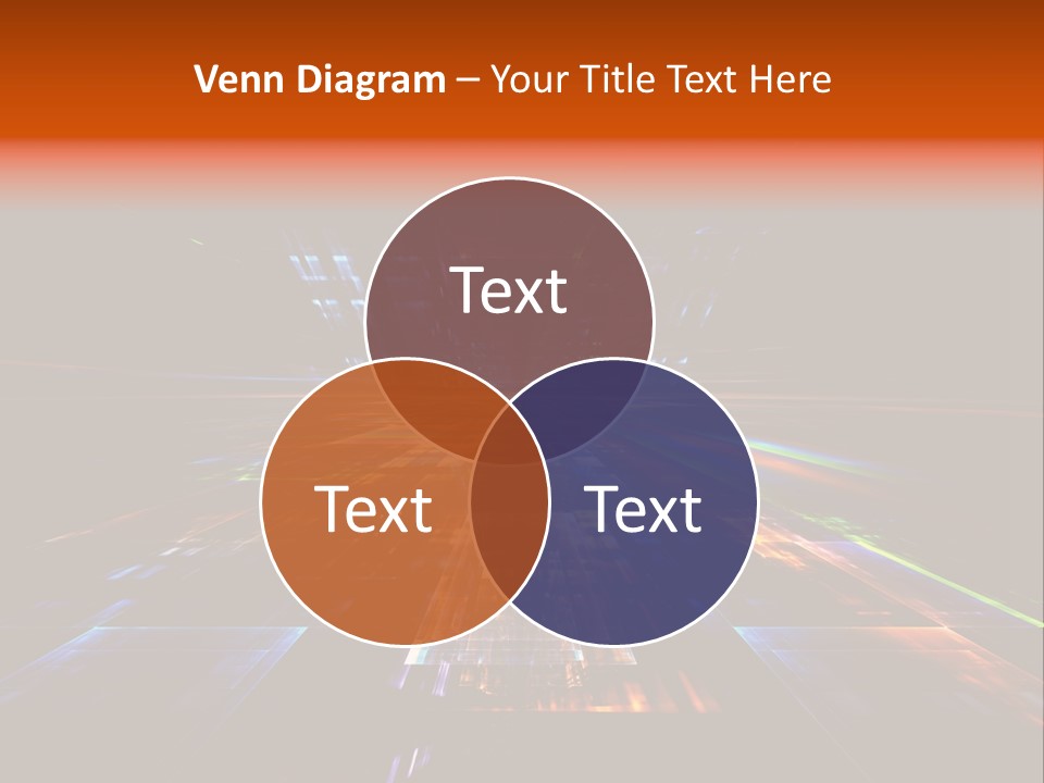 Futuristic Infinity Illustration PowerPoint Template