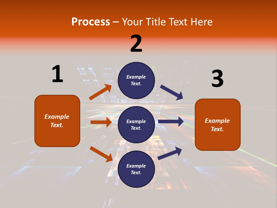 Futuristic Infinity Illustration PowerPoint Template