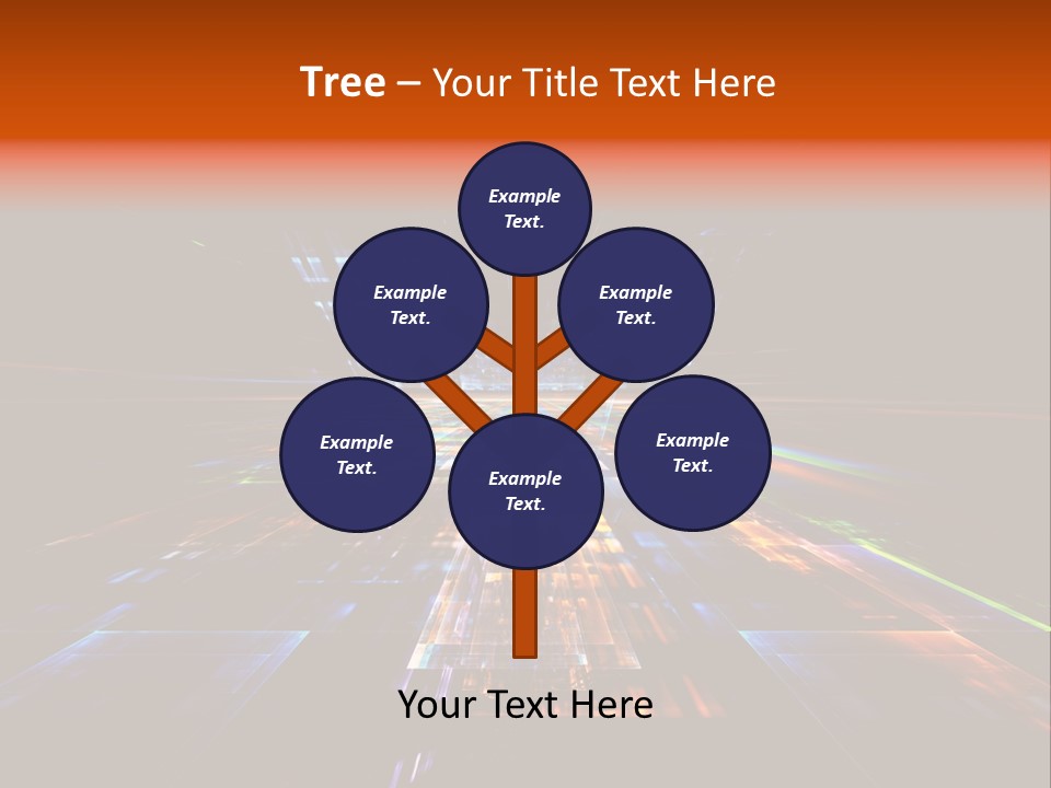 Futuristic Infinity Illustration PowerPoint Template
