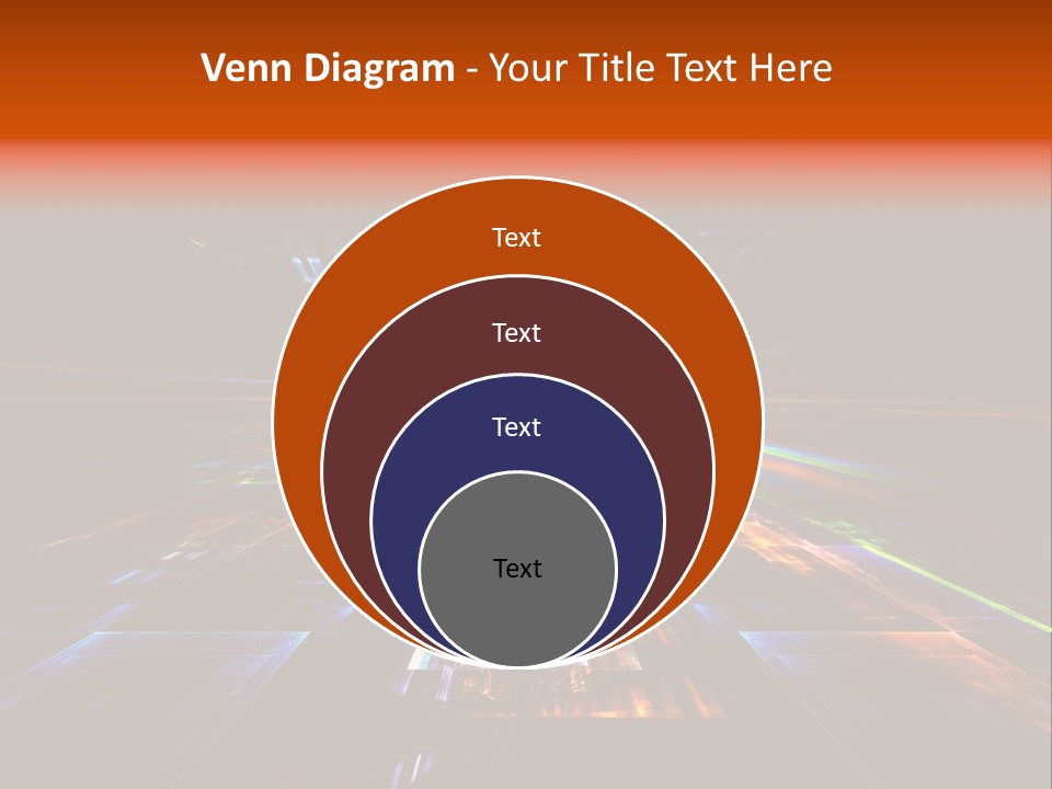 Futuristic Infinity Illustration PowerPoint Template