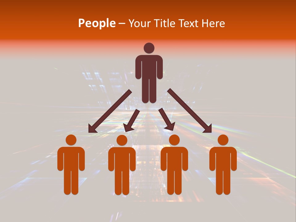 Futuristic Infinity Illustration PowerPoint Template