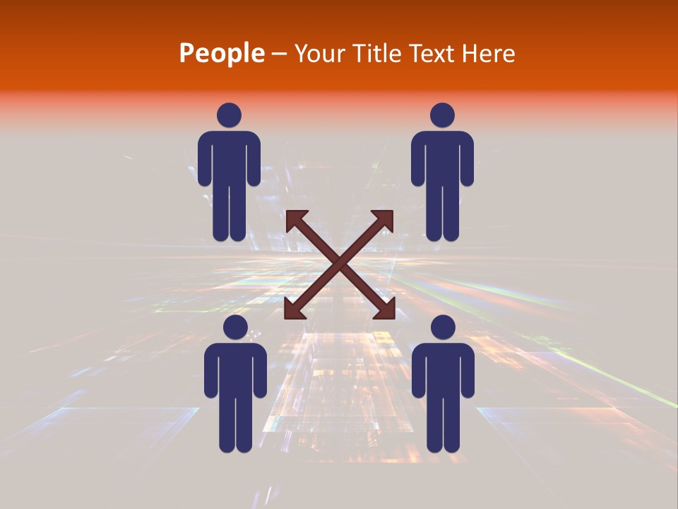 Futuristic Infinity Illustration PowerPoint Template