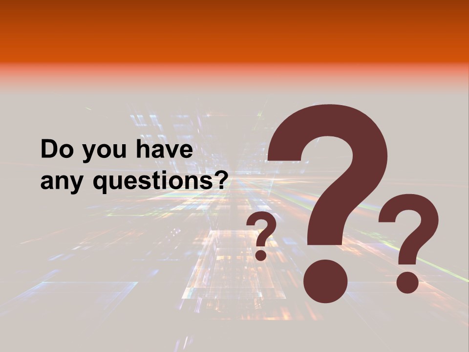 Futuristic Infinity Illustration PowerPoint Template