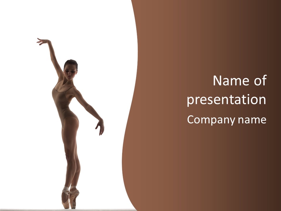 Theatrical Girl Sensuality PowerPoint Template