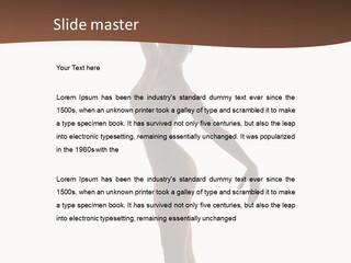 Theatrical Girl Sensuality PowerPoint Template