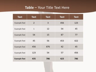 Theatrical Girl Sensuality PowerPoint Template