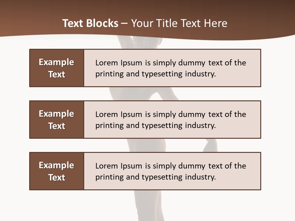 Theatrical Girl Sensuality PowerPoint Template