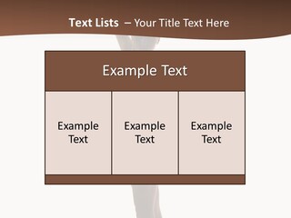 Theatrical Girl Sensuality PowerPoint Template