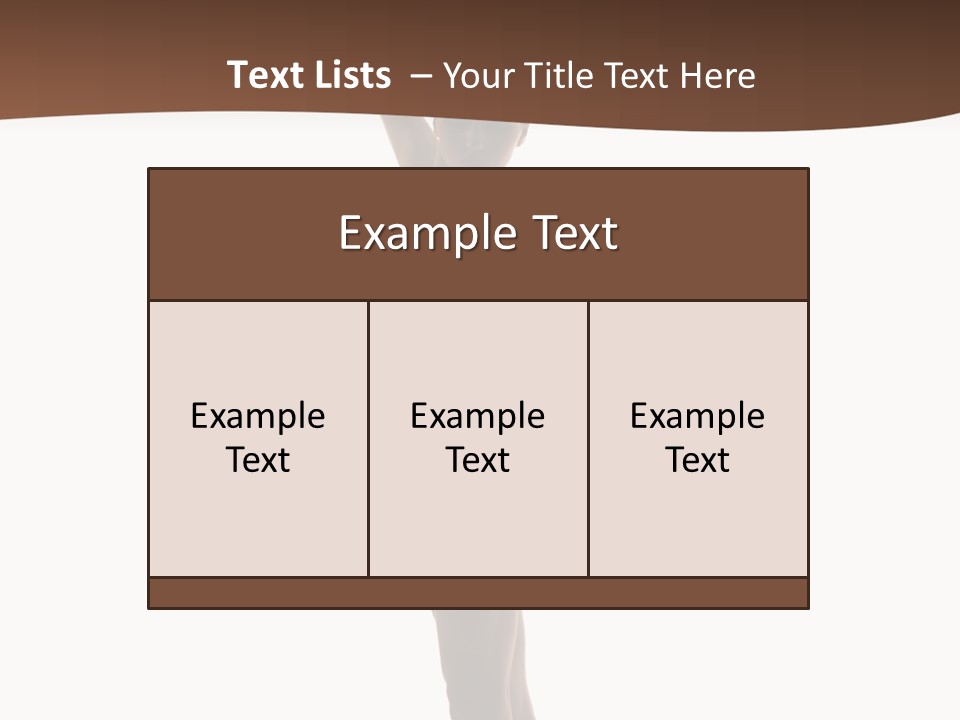 Theatrical Girl Sensuality PowerPoint Template