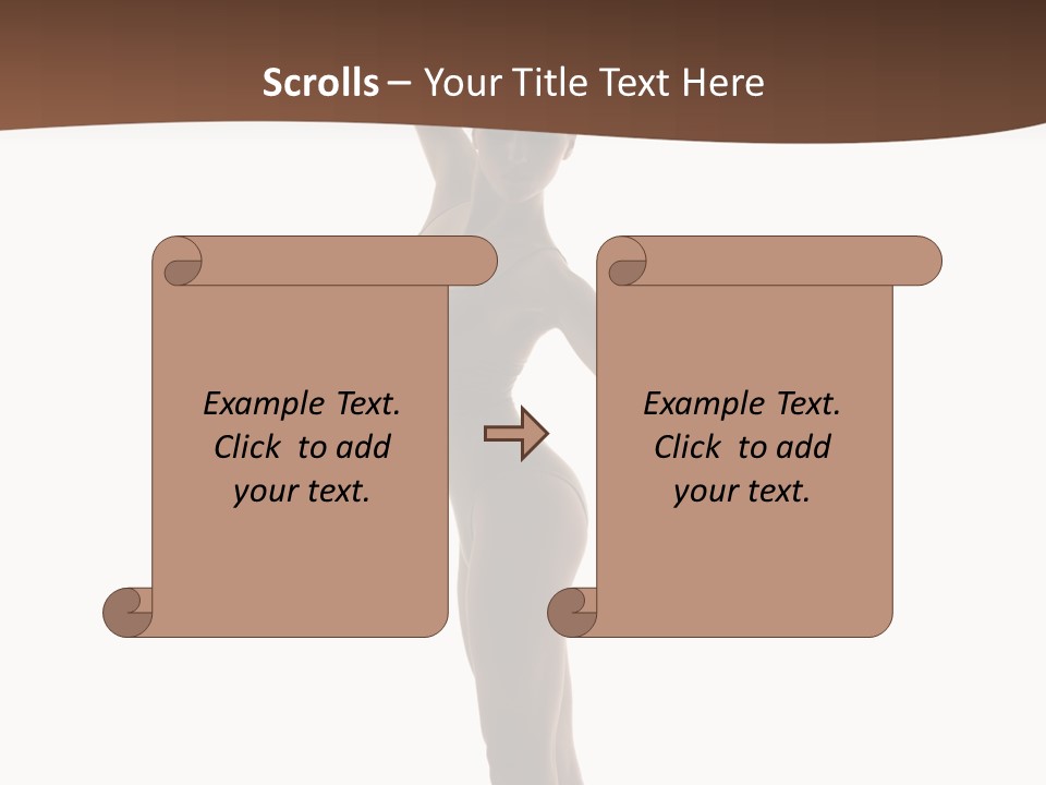 Theatrical Girl Sensuality PowerPoint Template