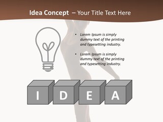 Theatrical Girl Sensuality PowerPoint Template