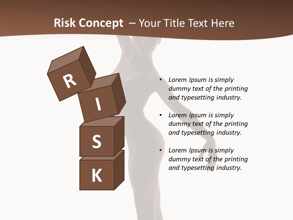 Theatrical Girl Sensuality PowerPoint Template