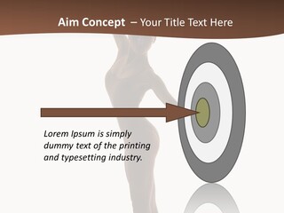 Theatrical Girl Sensuality PowerPoint Template