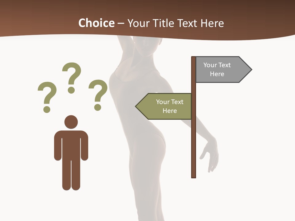 Theatrical Girl Sensuality PowerPoint Template