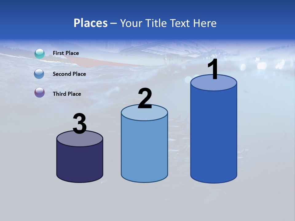 Surface Island Underwater PowerPoint Template