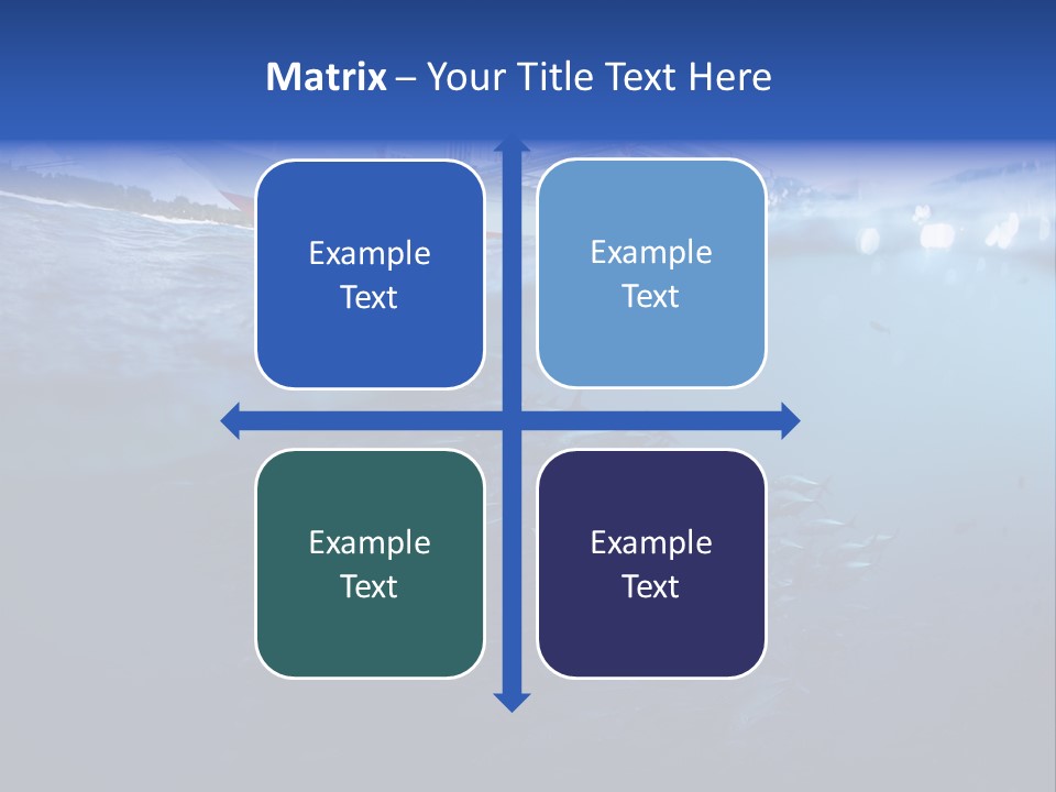 Surface Island Underwater PowerPoint Template