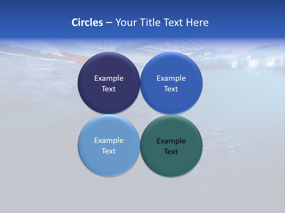 Surface Island Underwater PowerPoint Template