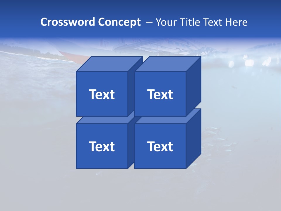 Surface Island Underwater PowerPoint Template