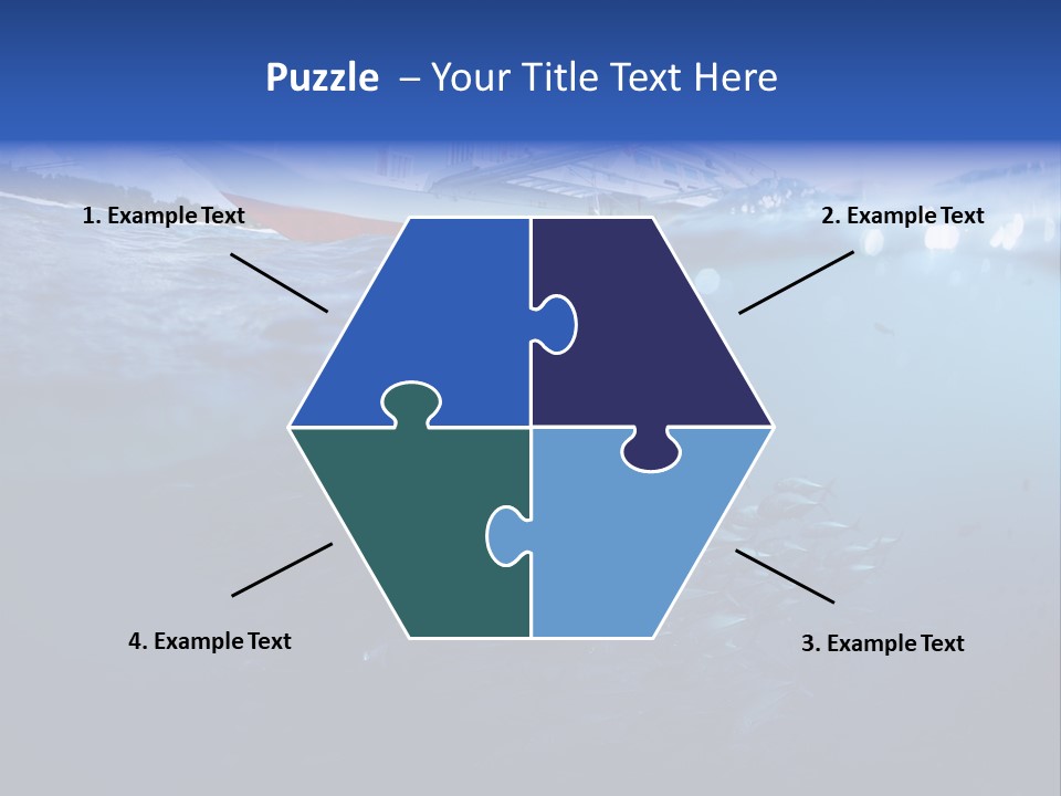 Surface Island Underwater PowerPoint Template