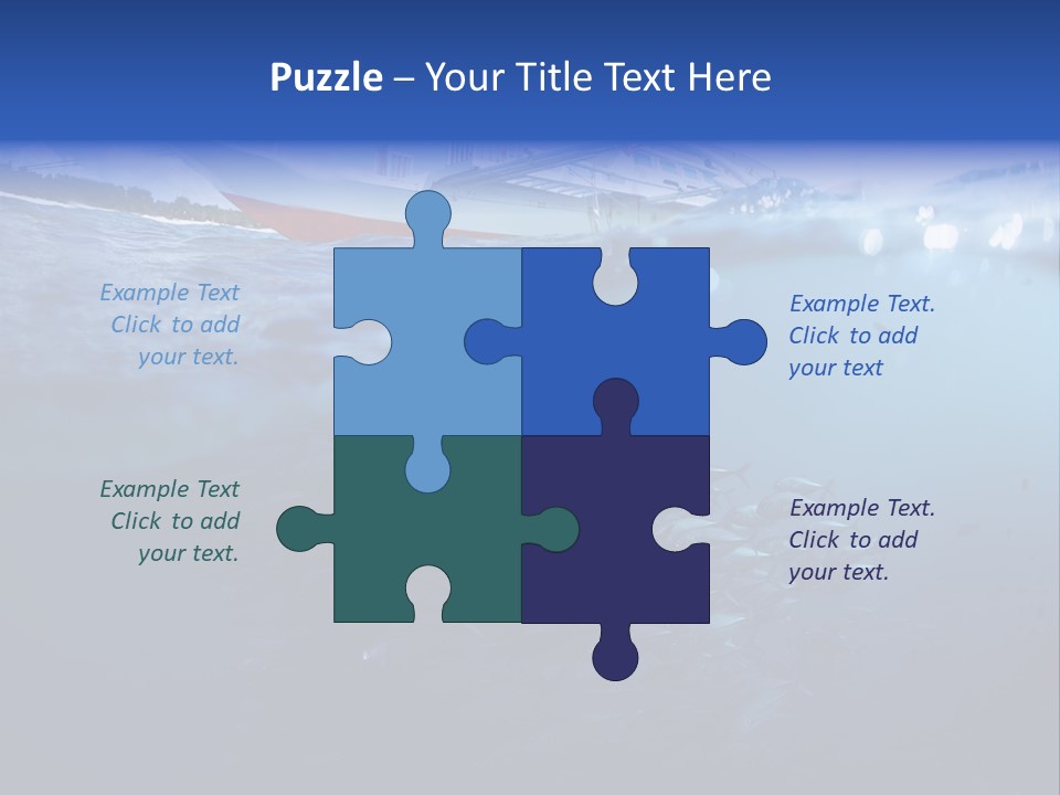 Surface Island Underwater PowerPoint Template