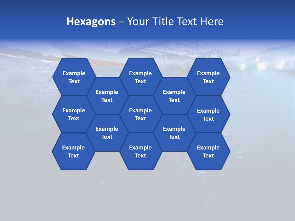 Surface Island Underwater PowerPoint Template