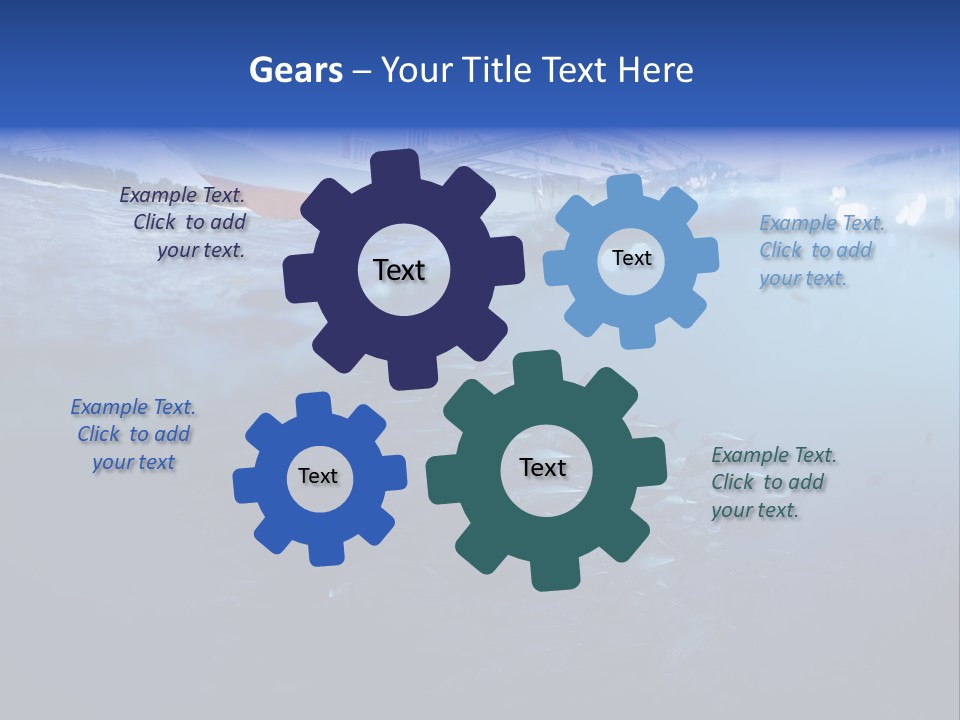 Surface Island Underwater PowerPoint Template