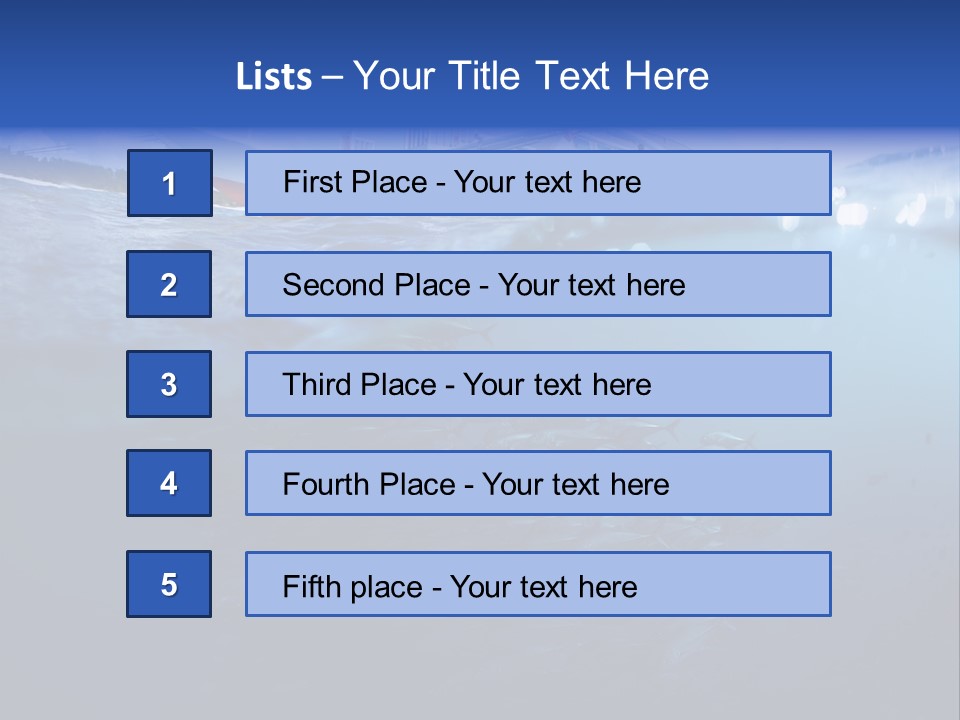 Surface Island Underwater PowerPoint Template