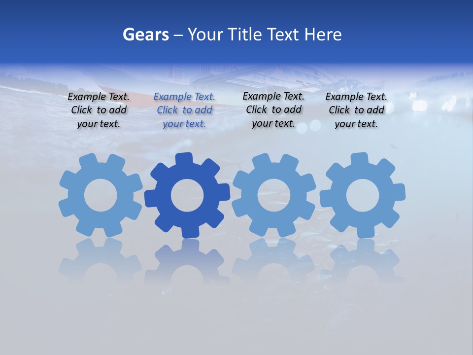 Surface Island Underwater PowerPoint Template