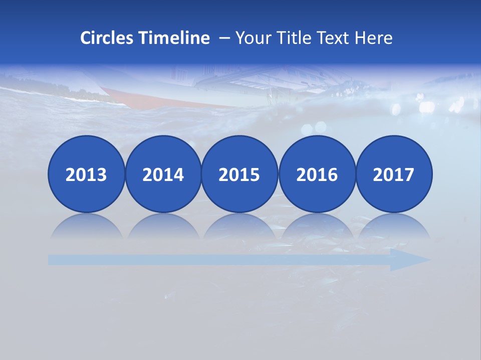 Surface Island Underwater PowerPoint Template