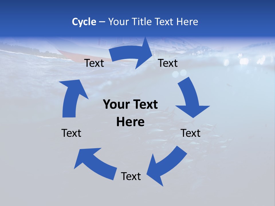 Surface Island Underwater PowerPoint Template