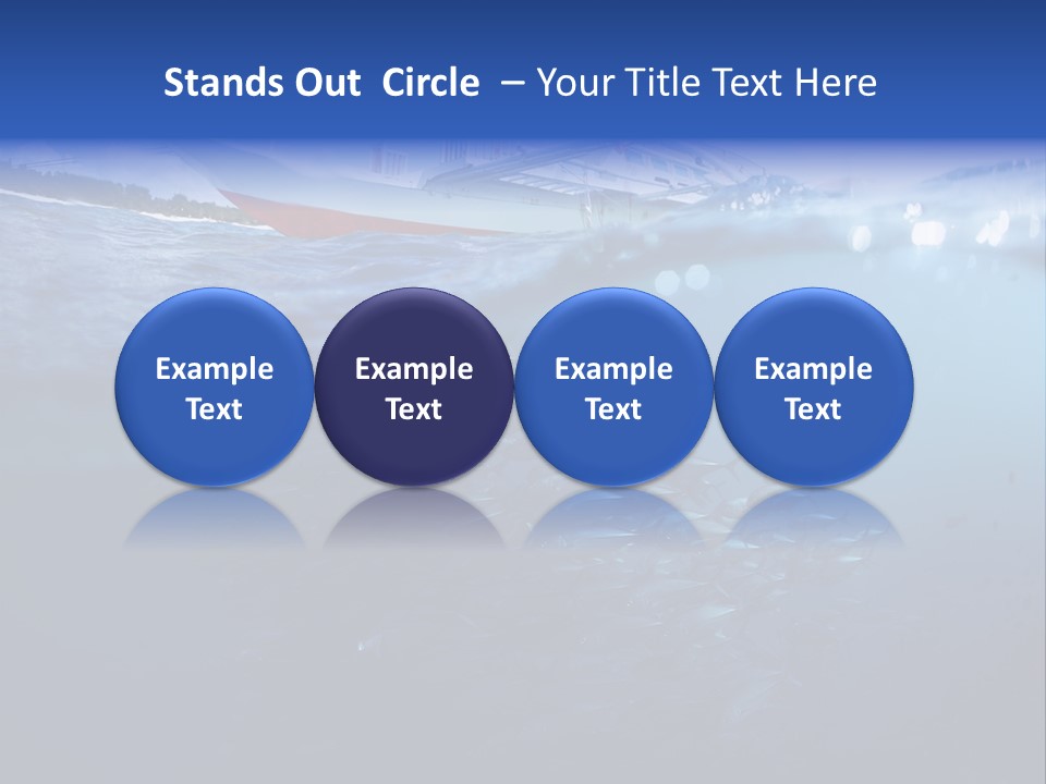 Surface Island Underwater PowerPoint Template