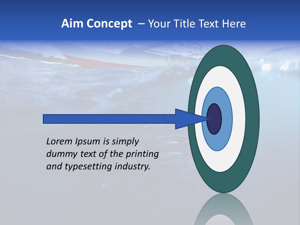 Surface Island Underwater PowerPoint Template