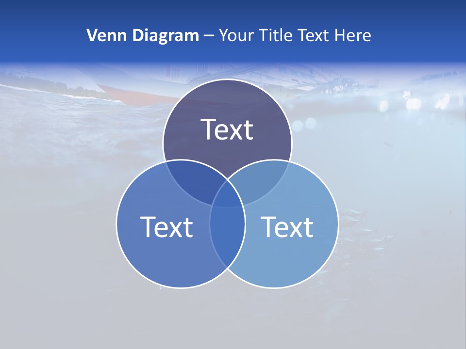 Surface Island Underwater PowerPoint Template