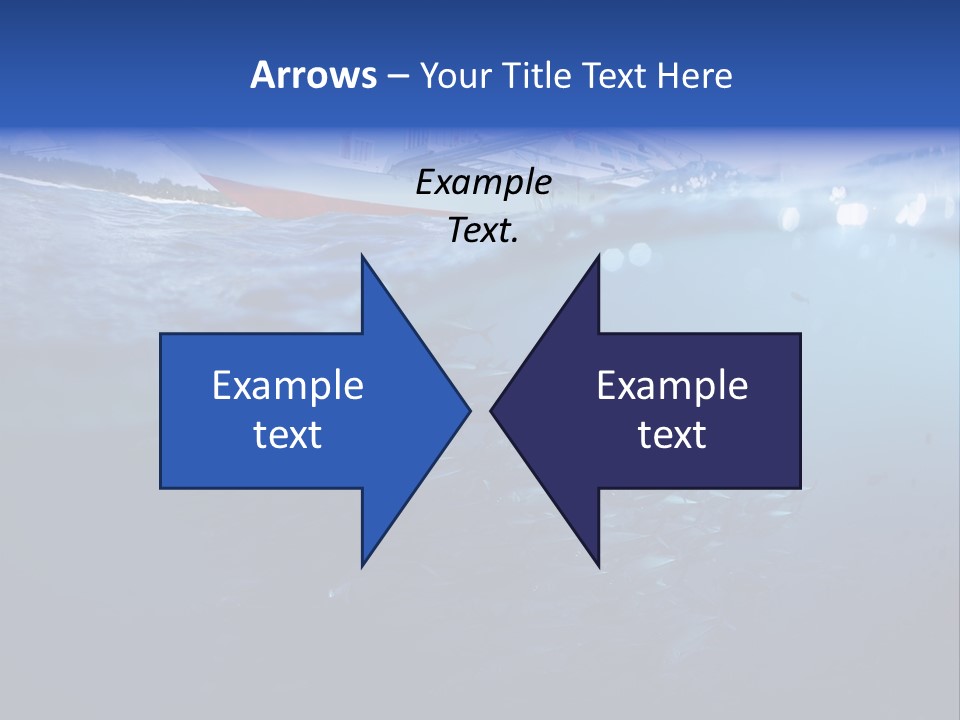 Surface Island Underwater PowerPoint Template