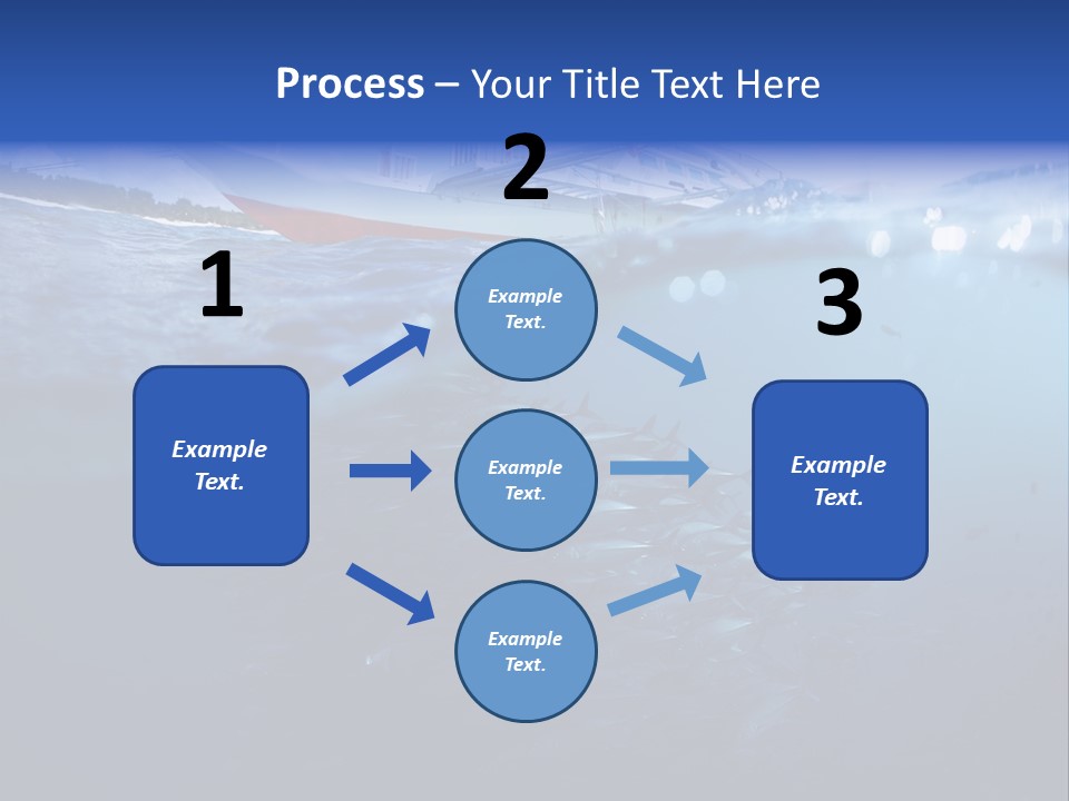 Surface Island Underwater PowerPoint Template