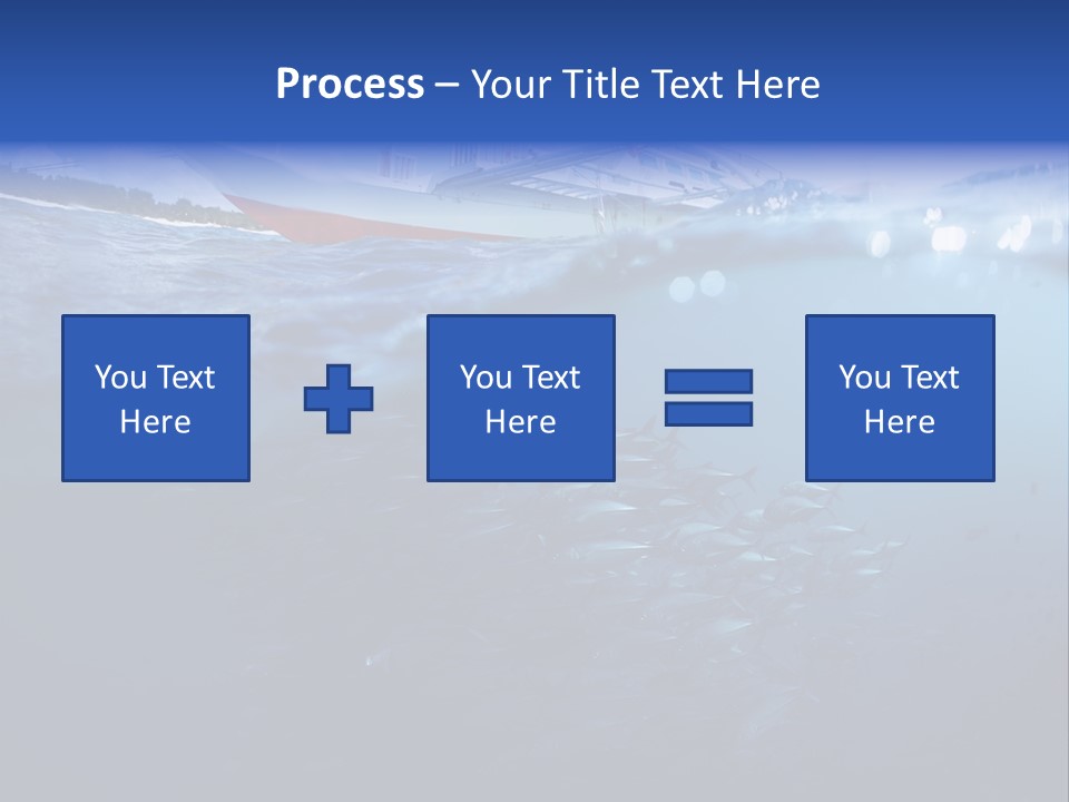 Surface Island Underwater PowerPoint Template